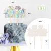 CORNER LACE Dragon Happy Birthday Wooden Cake Topper, Fantasy Dragon Cake Pick Magical Cake Stick for Boys Girls Birthday Party Supplies view 4