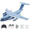RC Airplane, 2CH RC Plane Ready to Fly, 2.4GHz C-17 Remote Control Airplane with 6-axis Gyro Stabilizer Globemaster III Military Transport Aircraft for Beginners Boys Kids Adults Patent Pending view 1
