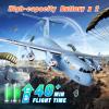 RC Airplane, 2CH RC Plane Ready to Fly, 2.4GHz C-17 Remote Control Airplane with 6-axis Gyro Stabilizer Globemaster III Military Transport Aircraft for Beginners Boys Kids Adults Patent Pending view 3