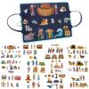 SmoothNovelty 12 Pack Flannel Felt Board Stories Set with a Foldable Board for Preschool Activities Boys Girls(Bible) view 1