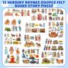SmoothNovelty 12 Pack Flannel Felt Board Stories Set with a Foldable Board for Preschool Activities Boys Girls(Bible) view 2