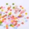 100 PCS Micro Resin Daisy Blooms Flower Beads Garden Miniature Polyresin Flowers Mini Accessories Flowers for Crafts Miniature Flowers for Terrarium Zen Garden Back Garden Micro Landscaping Decoration view 4