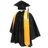 Abaodam 1set Preschool Graduation Cap and Gown Set for Boys and Girls Unisex Shiny Outfit Tassel and Stole for Kindergarten Ceremony view 1