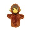 EcoBuddiez Hand Puppet - Orangutan from Deluxebase. Plush Animal Puppets for Kids Made from Recycled Plastic Bottles, Eco-Friendly Toys for Pretend Play, Gifts and Creative Playtime. view 1