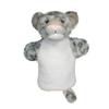 EcoBuddiez Hand Puppet - Snow Leopard from Deluxebase. Plush Animal Puppets for Kids Made from Recycled Plastic Bottles, Eco-Friendly Toys for Pretend Play, Gifts and Creative Playtime. view 1