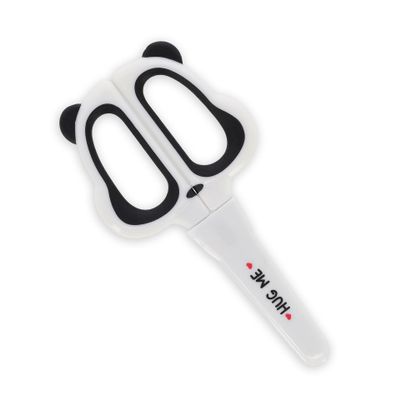 Legami - Kids Scissors, Precise Cut, Left Handed, Right Handed Scissors, Rounded Tip Scissors, with Blade Covers, Safe, School Supplies, Panda Theme