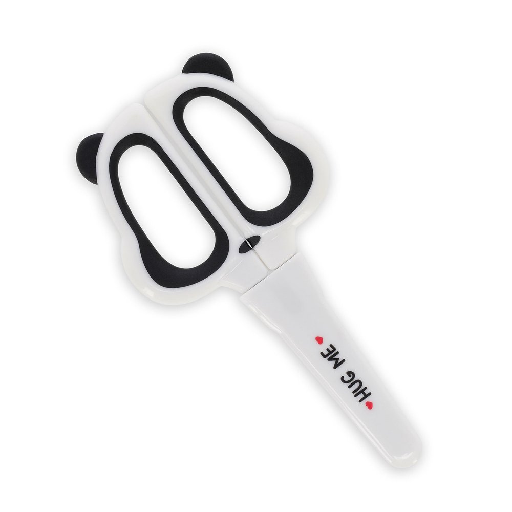Legami - Kids Scissors, Precise Cut, Left Handed, Right Handed Scissors, Rounded Tip Scissors, with Blade Covers, Safe, School Supplies, Panda Theme