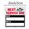 100Pcs/Roll Oil Change Reminder Stickers Automotive Maintenance Service Reminder Car Window Adhesive Labels Low-Tack Windshield Stickers Automotive Maintenance Service Reminder Labels view 4