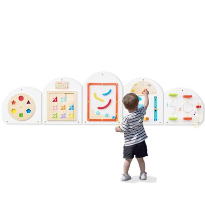 Monlurd Cloud Montessori Busy Board, Sensory Board, Wooden Toys, Wall Toys, Boys and Girls 6M+