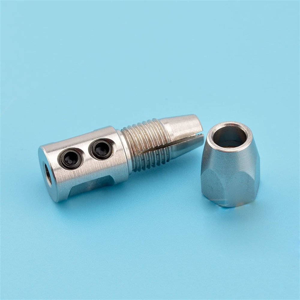DingMotuo RC Boat Flexible Coupling Left/Right Stainless Steel 8 * 4.76mm 5 * 4.76/4/3.8/3.18mm 4 * 4/3.18mm 3.18 * 3.18/3/2mm Flex Collet Coupler (Size : 8mm to 4.76mm 001)