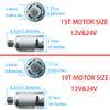 2PCS 24 Volt RS555 35000RPM High-Speed 7R Motor (15T) for Fisher Price Power Wheels Kids Ride On Car Upgrade,Pair of 12V&18V&20V&24V RS555 15T Motor for Kid's Kid's Ride On Vehicals DIY view 4