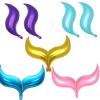 10Pcs Mermaid Tail foil Balloons 24inch Curve Mermaid Birthday Decorations for Baby Shower Birthday Wedding Summer Beach Party Decoratio view 1