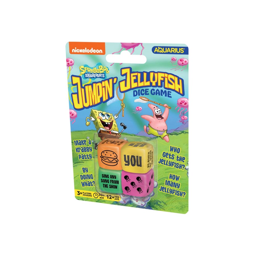AQUARIUS Spongebob Jumping Jellyfish Dice Rolling Game