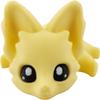 Cute Fox Desk Buddy, Articulated 3D Printed Fidget, 7.5 Inches, Authorized Seller (Pastel Yellow) view 1