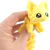 Cute Fox Desk Buddy, Articulated 3D Printed Fidget, 7.5 Inches, Authorized Seller (Pastel Yellow) view 2