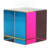 Color Cube Lightweight Glass 6 Sides Light Refractive Optical Cube Prism for Desktop (50mm) view 3