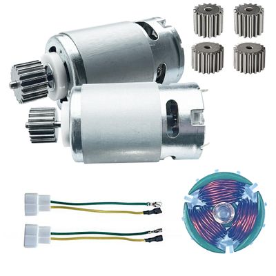 2PCS 24 Volt RS555 35000RPM High-Speed 7R Motor (19T) for Fisher Price Power Wheels Kids Ride On Car Upgrade,Pair of 12V&18V&20V&24V RS555 19T Motor for Kid's Kid's Ride On Vehicals DIY