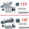 2PCS 24 Volt RS555 35000RPM High-Speed 7R Motor (19T) for Fisher Price Power Wheels Kids Ride On Car Upgrade,Pair of 12V&18V&20V&24V RS555 19T Motor for Kid's Kid's Ride On Vehicals DIY view 2