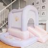 Bounceland Mini Bouncer Cotton Candy with Ball Pit, 6ft L x 6ft W x 4.6ft H inflated Size, UL Blower Included, 30 Pastel Plastic Balls, Trendy Bouncer for Kids view 3