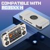 Compatible with RG35XX H Retro Handheld Game Console, Soft Silicone Protective Case for RG35XX H with Lanyard - White view 2