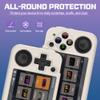 Compatible with RG35XX H Retro Handheld Game Console, Soft Silicone Protective Case for RG35XX H with Lanyard - White view 4