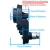 12 Volt RS550 35000RPM High-Speed Motor Gearbox for Power Wheels Kid's Ride On Toys Car Upgrade,12V Motor Replacement Ford Raptor F150/Done Race/Derica Off-Road/Kawasaki/Wrangle view 3