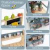 HONEY JOY Mud Kitchen, 2 In 1 Outdoor Play Kitchen for Toddlers & Grocery Store Pretend Play, Water Tank & Sink, Blackboard, Storage Bag & Basket, Double Side Wood Mud Table for Kids (With Blackboard) view 4