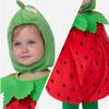 Spooktacular Creations Halloween Strawberry Costume for Baby,Toddler Fruit Costume with hood for Halloween Cosplay Party (12-18 Months) view 3
