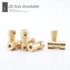 2pcs Copper Coupling Drive Shaft Connector Motor Shaft Coupling 2/2.3/3/4mm to 2/3/3.17/4/ 5mm with Screw for RC Boat Car&Robot (Size : 3 to 6mm) view 3