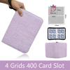CCERQWZ 1PCS Anime Cartoon Cards Collection Album 400-900 Pcs Playing Cards Holder Book Zipper Binder for Game Cards & Sports Cards (Size : 4G-CS-Pink Purple) view 2