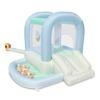 Bounceland Mini Bouncer Mist with Ball Pit, 6ft L x 6ft W x 4.6ft H inflated Size, UL Blower Included, 30 Pastel Plastic Balls, Trendy Bouncer for Kids view 1