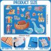HunnmingRe Noah's Ark Felt Board Bible Stories Set Flannel Felt Board for Girls Boys Noah's Ark Craft Toy Pieces Bible Puzzles for Baptism School Class Home Activities view 2