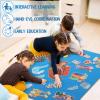 HunnmingRe Noah's Ark Felt Board Bible Stories Set Flannel Felt Board for Girls Boys Noah's Ark Craft Toy Pieces Bible Puzzles for Baptism School Class Home Activities view 3
