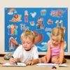 HunnmingRe Noah's Ark Felt Board Bible Stories Set Flannel Felt Board for Girls Boys Noah's Ark Craft Toy Pieces Bible Puzzles for Baptism School Class Home Activities view 4
