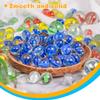 LovesTown 500PCS Glass Marbles Bulk, Vintage Cat Eye Marble, for Vase Filler Flower Candle Crafts and Table Centerpieces Decoration, 5 Colors, 1"/0.63" view 3