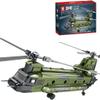 FULHOLPE CH-47 Transport Helicopter Chinook Building Blocks Set, MOC Military Aircraft Model Bricks Construction Toy Compatible with Major Brands - 1622 Pieces view 1