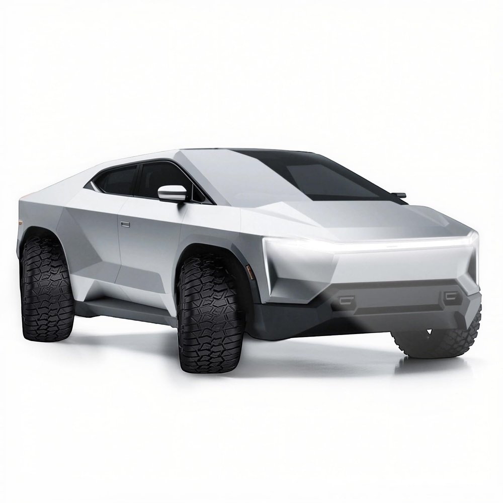 1/24 Large Toy Truck - FUBARBAR Model Car, 1:24 Diecast Toy Pickup for Kids Boys 3+ Years - Electric Metal Drivable Truck with Sound, Light, and Pull-Back Action