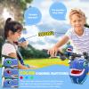 Dinosaur Walkie Talkies for Kids 2 Pack Camping Gear T-Rex Outdoor Toys for Boys Age 3-12 Year Old 3 Channel Long Range Birthday Gifts Easter Christmas Stocking Stuffers Yard Outdoor Games (Blue) view 3