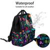 Skonsati Diaper Backpack for Moms Multicolor Mushroom Baby Bag Large Diaper Tote Bags Nappy Bag Waterproof Travel Essentials with Stroller Straps view 2