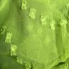 Daesar 2 Panels Semi Sheer Curtains 90 Inch Length, Eyelet Tulle Curtains Solid Color with Pom Pom Tufted Floral Voile Curtains for Living Room Kitcken Window Treatment, 54x90 Inch Green view 1