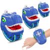 Dinosaur Walkie Talkies for Kids 3 Pack Camping Gear T-Rex Outdoor Toys for Boys Girls Age 3-12 Year Old 3 Channel Long Range Birthday Gifts Easter Christmas Stocking Stuffers Blue view 1