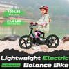 OLALA Electric Dirt Bike for Kids Aged 5-10, 340W Racing Grade Electric Motorcycle with Aluminum Frame, Up to 12MPH & 3 Speed Settings, Safe Disc Brakes, 16IN Knobby Tires view 2