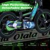 OLALA Electric Dirt Bike for Kids Aged 5-10, 340W Racing Grade Electric Motorcycle with Aluminum Frame, Up to 12MPH & 3 Speed Settings, Safe Disc Brakes, 16IN Knobby Tires view 3