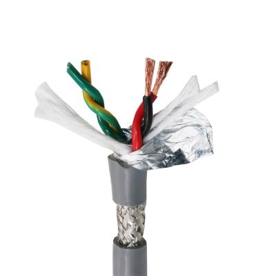 Bending Resistance High Flexibility Servo Motor Power Shield Wire Servo Motor Power Cable TRVVP 2-3-4 Core 1-1.5-2.5 Square (Color : 3 Core 1meter, Size : 1.5 Square)
