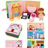 BizyKoady Montessori Felt Busy Book Toddlers Quiet Book Preschool Early Learning Educational Travel Toys for Kids Age 2 3 4 5 6 Years Travel Essentials Daily House Learning Activities Girls view 1
