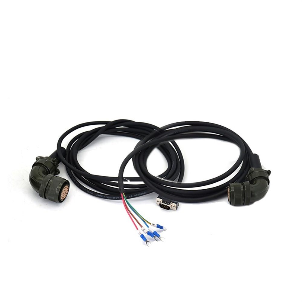 JZRYQJGJ High Power Servo Motor Encoder Cable ASD-B2EN1003 ASD-B2EN1005 Power Cable ASD-B2PW1003 ASD-B2PW1005 (Color : Encoder Cable, Size : 5M)