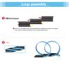 AGM MASTECH Extension Set #4-26 Piece Track(16 Loop Tracks, 4 Straight Tracks, and More) Expansion Accessory Pack - for Use with 1: 64 Scale AGM MASETCH Slot Car Race Track Systems view 2