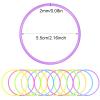 Sratte 1000 Pcs 80s Silicone Jelly Bracelets Bulk Rubber Bracelets Portable Silicone Bands Lightweight Wristband Bangle Hair Ties Women men Accessories Party Favor (Neon) view 2