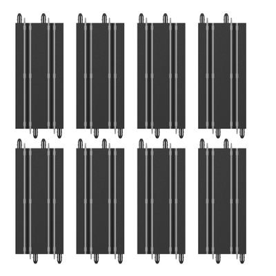 AGM MASTECH Extension Set #1-8 Piece Straight Track Expansion Accessory Pack - for Use with 1: 64 Scale AGM MASETCH 1:64 Slot Car Racetrack Systems