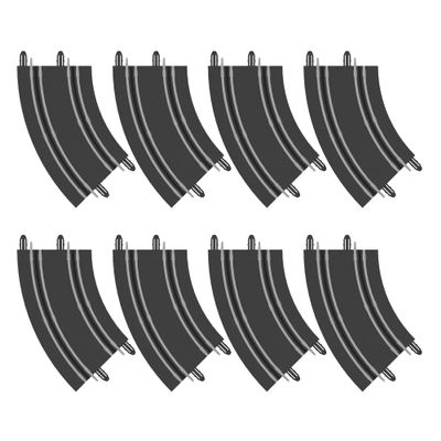AGM MASTECH Extension Set #2-8 Piece Curved Track Expansion Accessory Pack - for Use with 1: 64 Scale AGM MASETCH 1:64 Slot Car Racetrack Systems, MR-P02